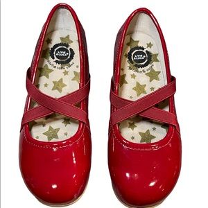 Livie & Luca RED ballet slipper shoe for little girl, Size 13. USED.